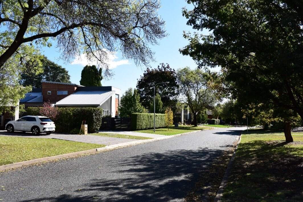 Residential street in Deakin