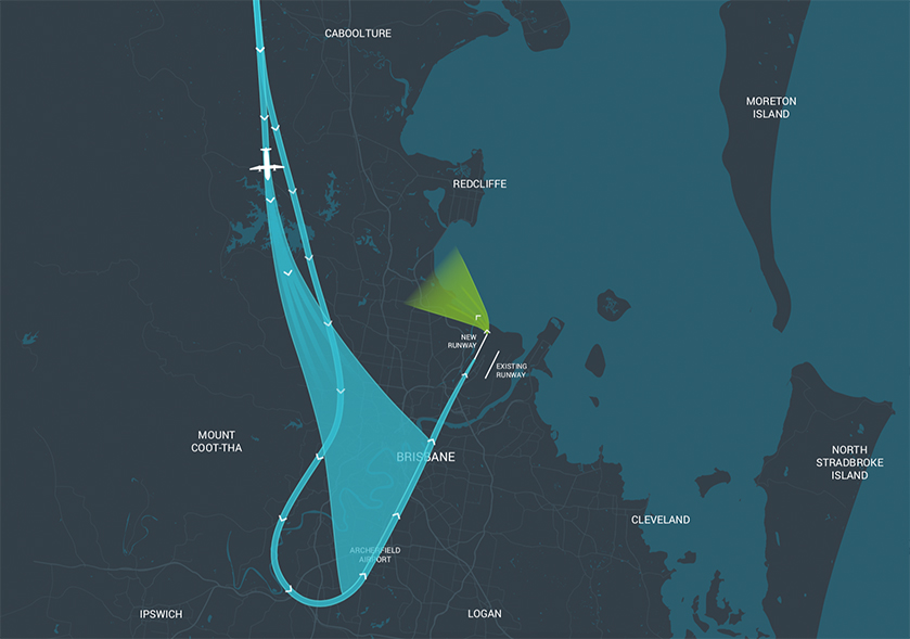 Thurbo prop Northerly wind approach