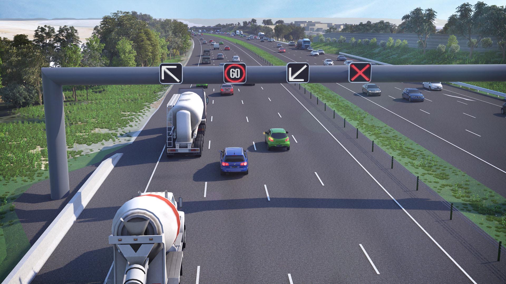 Ramp signal and metering system