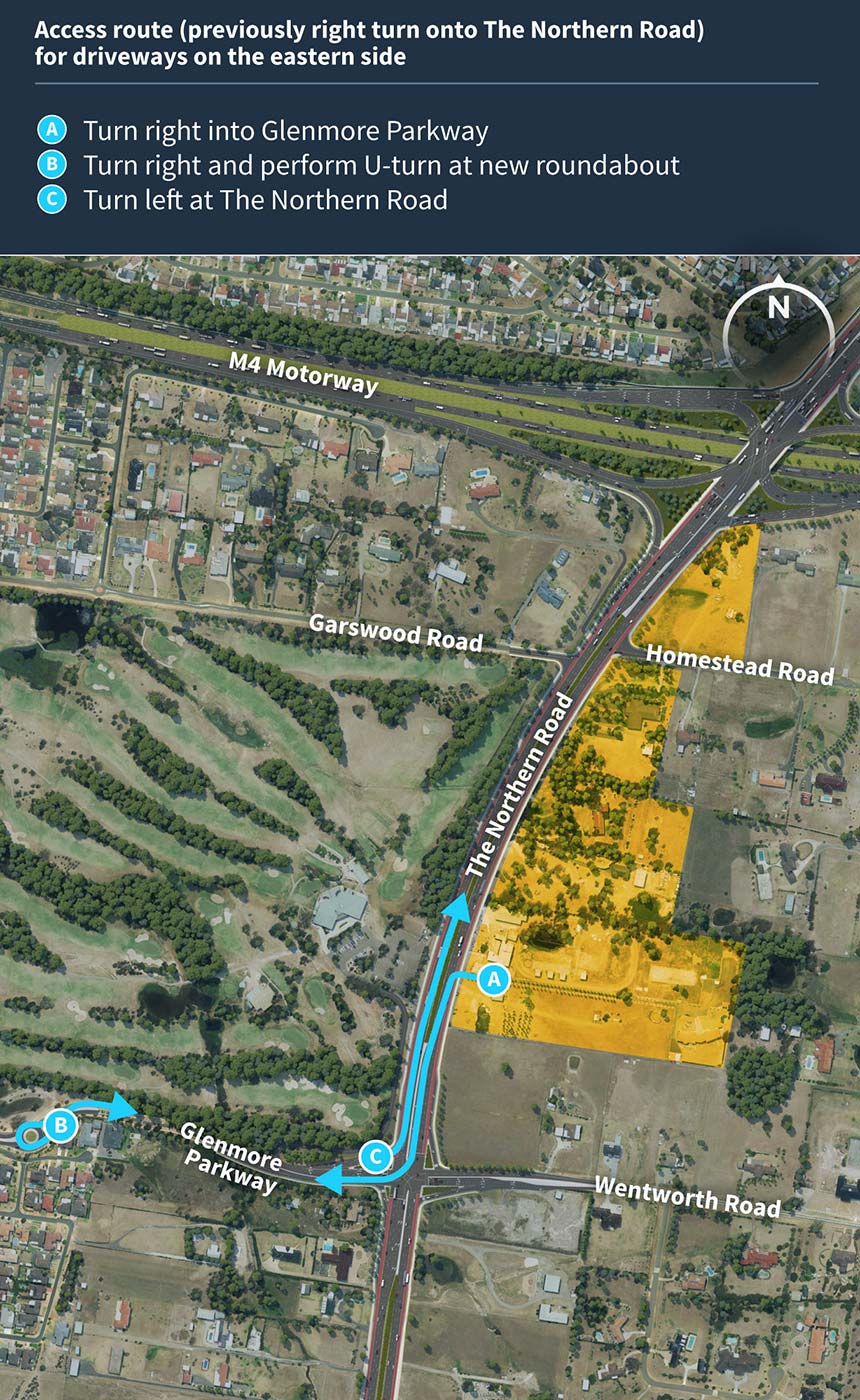 The Northern Road Upgrade, Glenmore Parkway to Jamison Road Transport